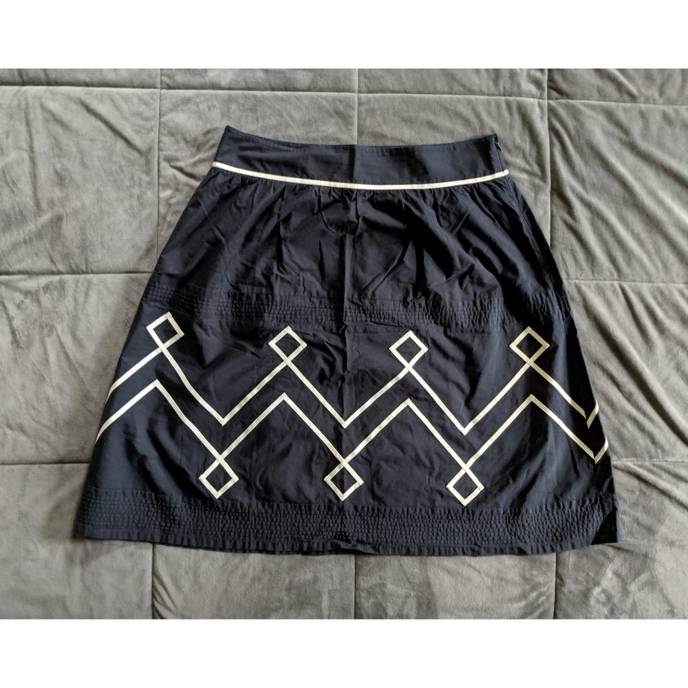 Ann Taylor Loft Pattern Skirt Size 14 100% Cotton
